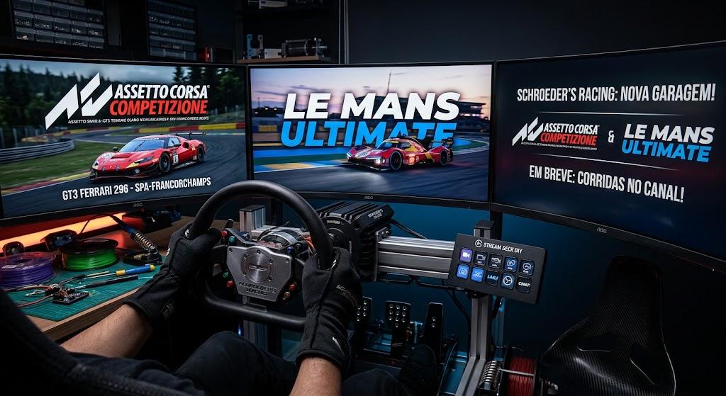 A Garagem Cresceu: ACC e Le Mans Ultimate chegam à Schroeder's Racing!